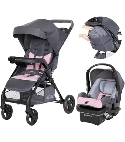 Amazon.com : Baby Trend Passport Cargo Travel System, Pink Bamboo